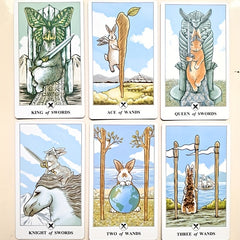 Lunalapin Rabbit Tarot Deck - Fun Tarot Game for Friends