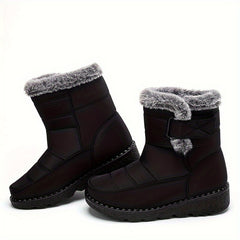 Women's Winter Fleece Snow Boots Fur Lined Warm Ankle Boots