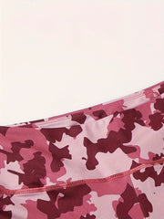 Camouflage Pattern Butt Lifting Yoga Workout Pants High Waist Sports Leggings