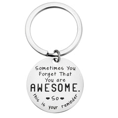 Stainless Steel Key Chain You're Awesome Gift