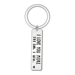 1pc Couple Stainless Steel Keychain Couple Gift Wedding Christmas Gift
