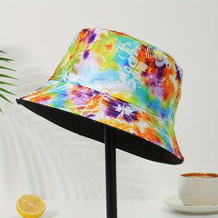 Tie Dye Fisherman Cap Sunscreen Bucket Hat