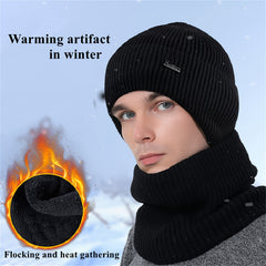 Men's Winter Warm Fleece Knit Wool Ski Hat