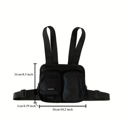 Men's Outdoor Waistcoat Chest Bag Sports Fitness Mobile Phone Bag
