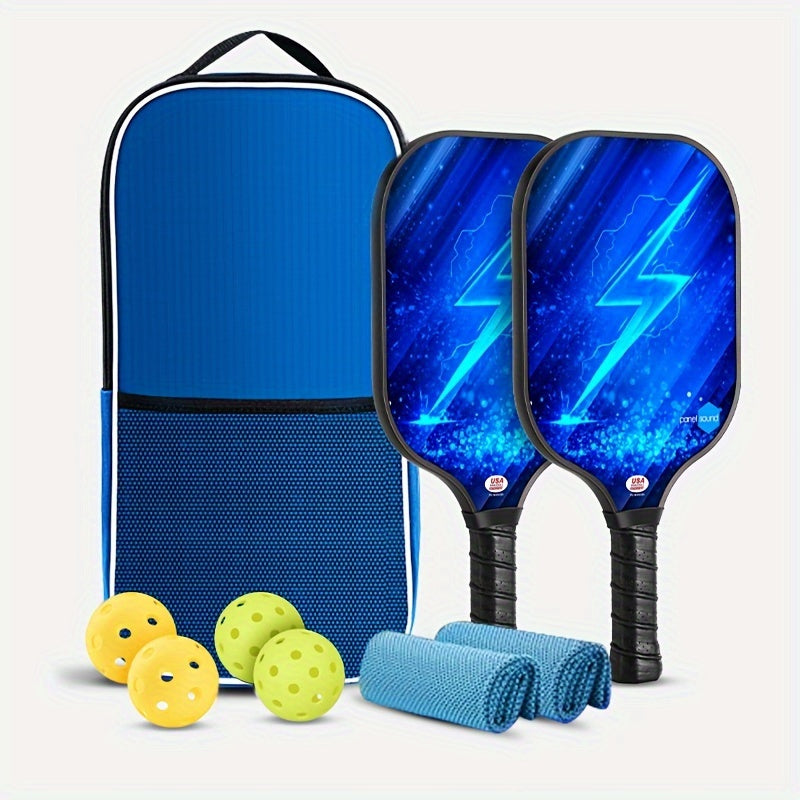 Panelsound Pickleball Paddles Set Of 2 Fiberglass Surface Pickleball Set