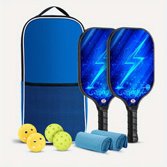 Panelsound Pickleball Paddles Set Of 2 Fiberglass Surface Pickleball Set