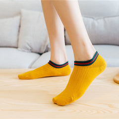 Women's Striped & Solid Ankle Socks Pack