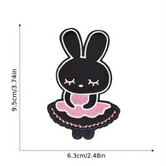 10pcs Cartoon Rabbit Iron On Patches For Girls
