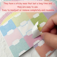 120pcs Sticky Index Tabs Writable Self-adhesive