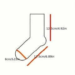 4 Pairs Fuzzy Mid Tube Socks Women's Stockings