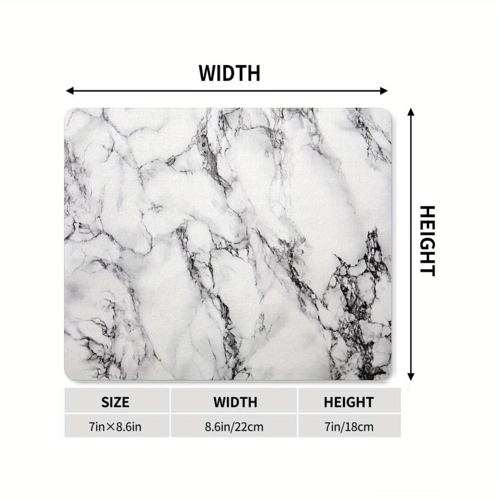 Stylish Marble Mouse Pad for Office & Gaming