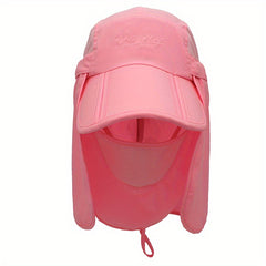 Candy Summer Sun Visor with Mask Face UV Protection Cap
