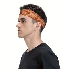 Vintage Breathable Headband for Sports & Casual Wear