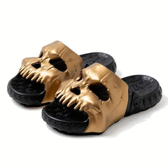 Men's Novelty Skull Slippers Lightweight Slide Outdoor Walking Halloween