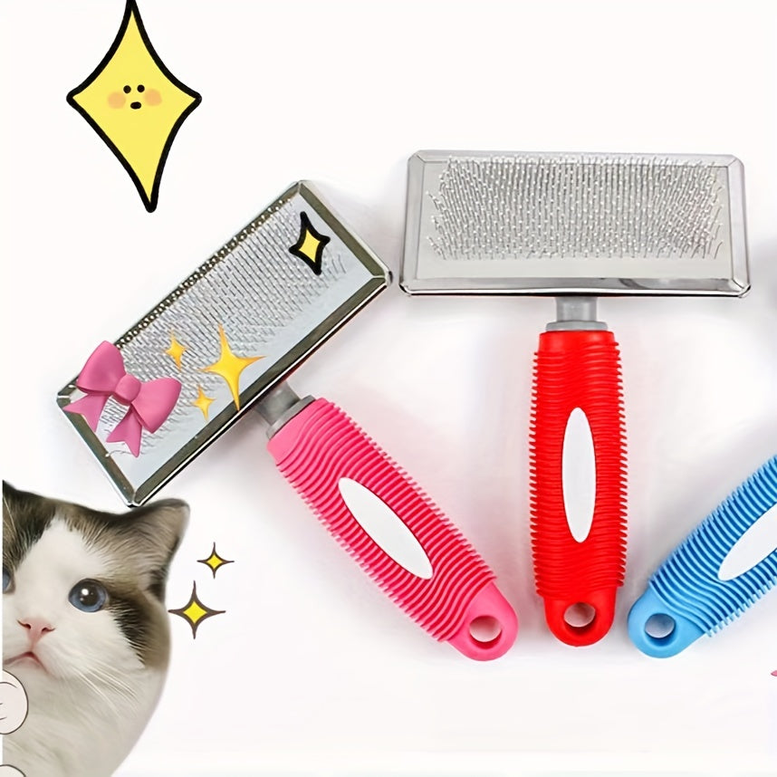 Self Cleaning Dog Brush Cat Brush Long Short Haired Pets Grooming Indoor Cats