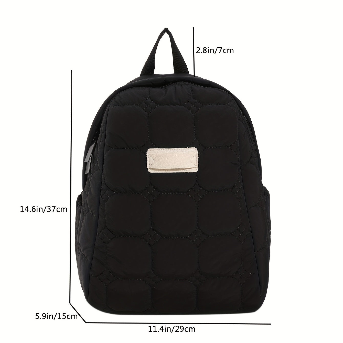 Puffer Quilted Backpack Lightweight Travel Daypack