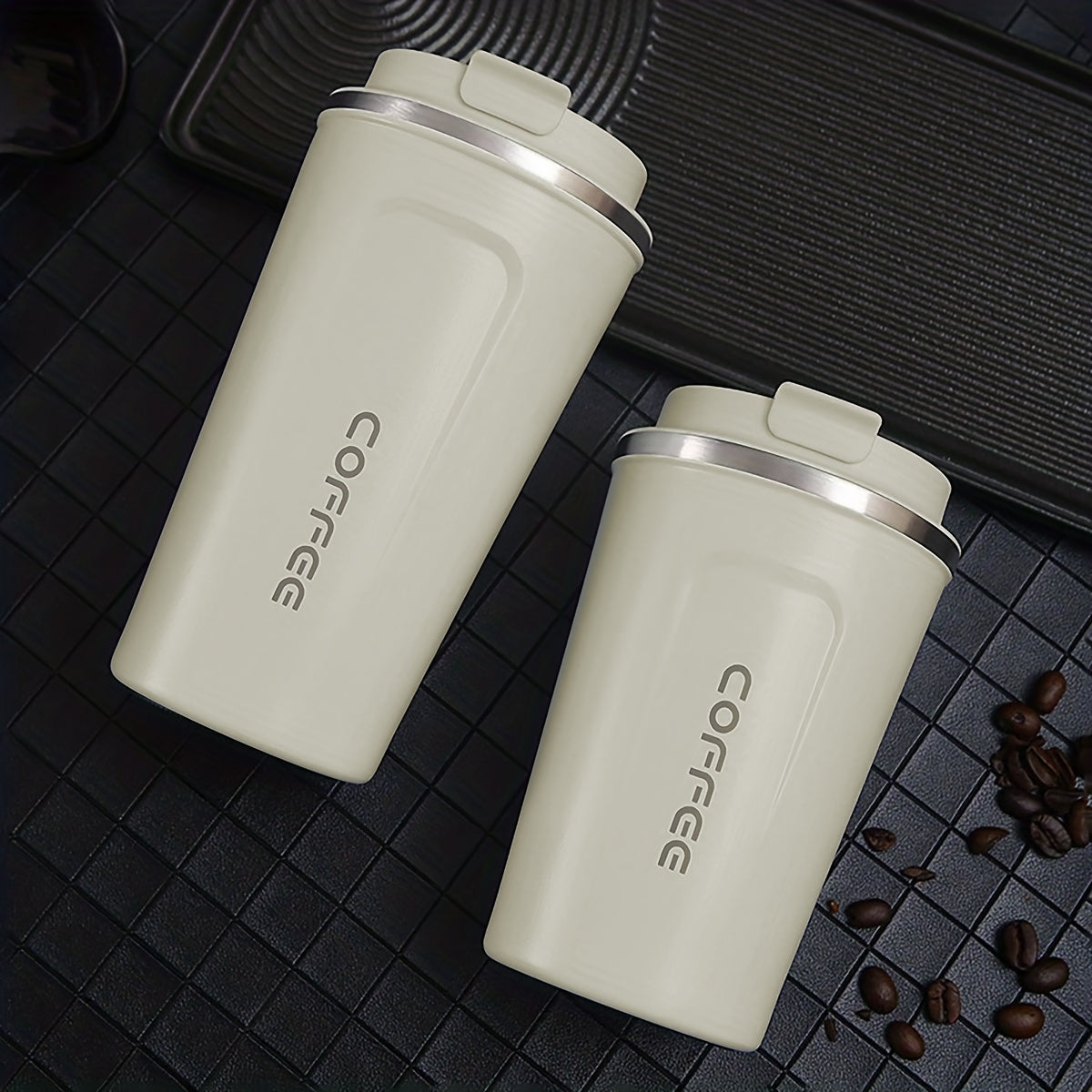304 Stainless Steel Vacuum Coffee Cup 12.85oz Leakproof Insulation Tumbler