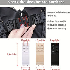 3pcs 2 Hooks Bra Extenders Comfortable Adjustable Bra Band
