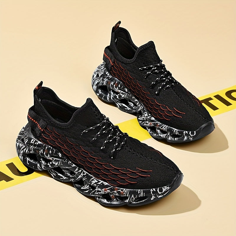 Men's Knitted Lightweight Running Shoes Spring Summer