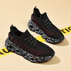 Men's Knitted Lightweight Running Shoes Spring Summer