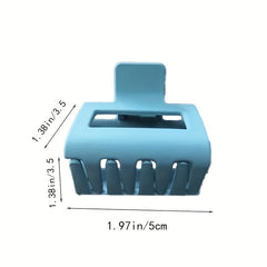 Mini Style Square Hair Claw Solid Shark Claw Holder
