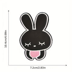 10pcs Cartoon Rabbit Iron On Patches For Girls