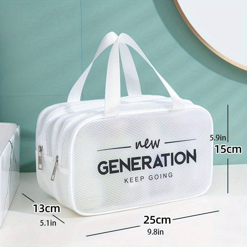 Makeup Bag with Dry and Wet Separation Extra Large Capacity