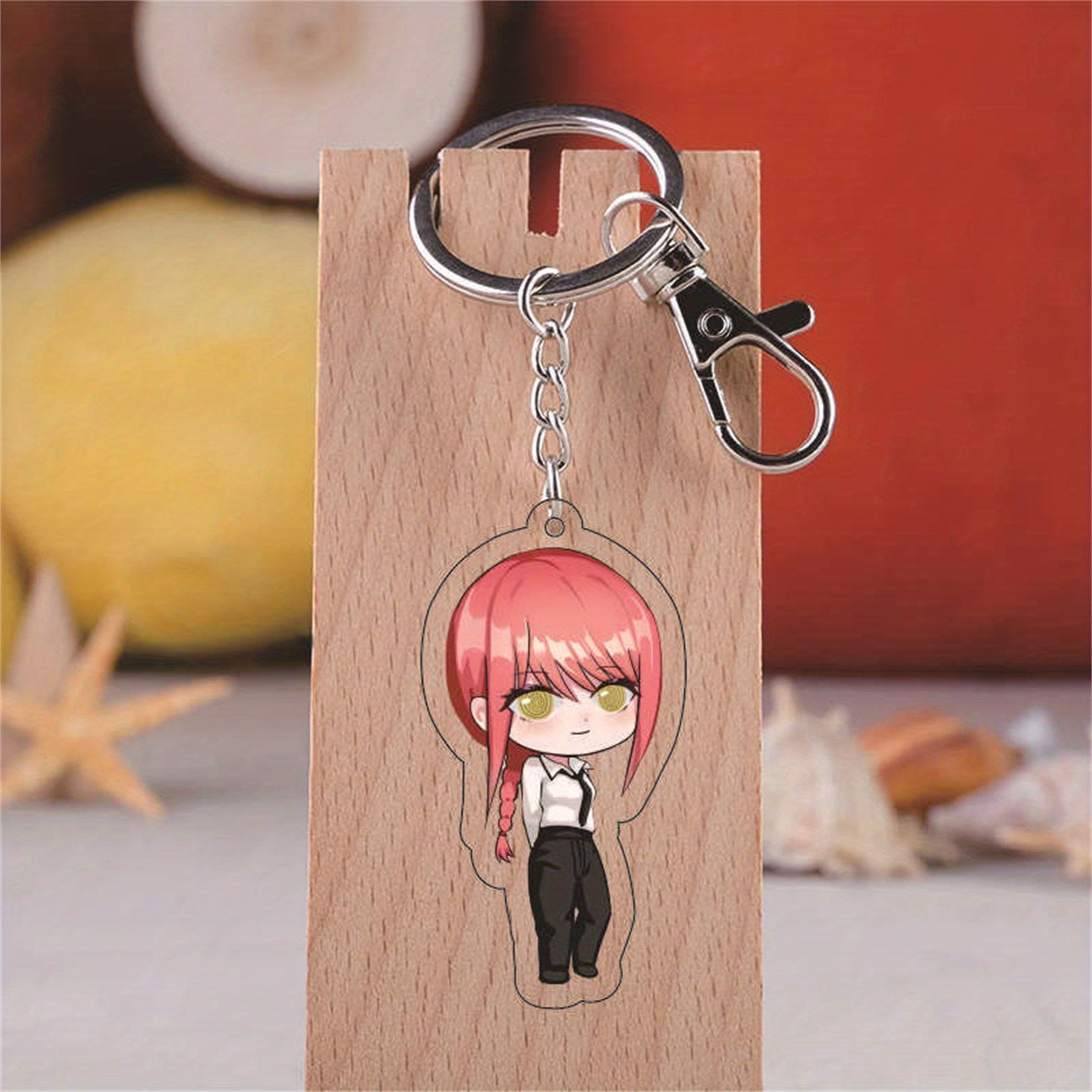 Set of 2 Anime Keychain Toys 16 Inch 2D Acrylic Keyring Collectibles