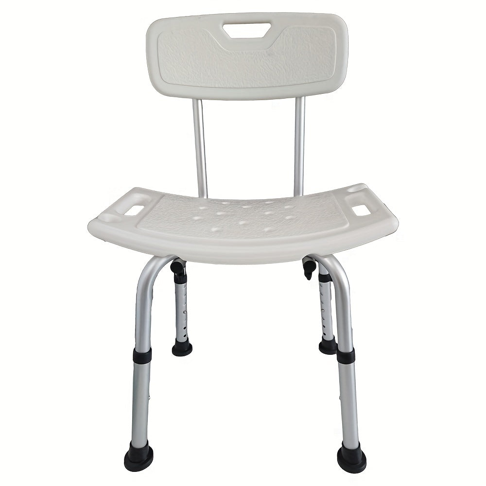 Adjustable Bath Chair With Backrest Secure Bath Seat Shower Stool
