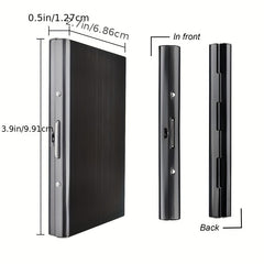 Men's RFID Blocking Business Card Holder Stainless Steel Credit Card Holder