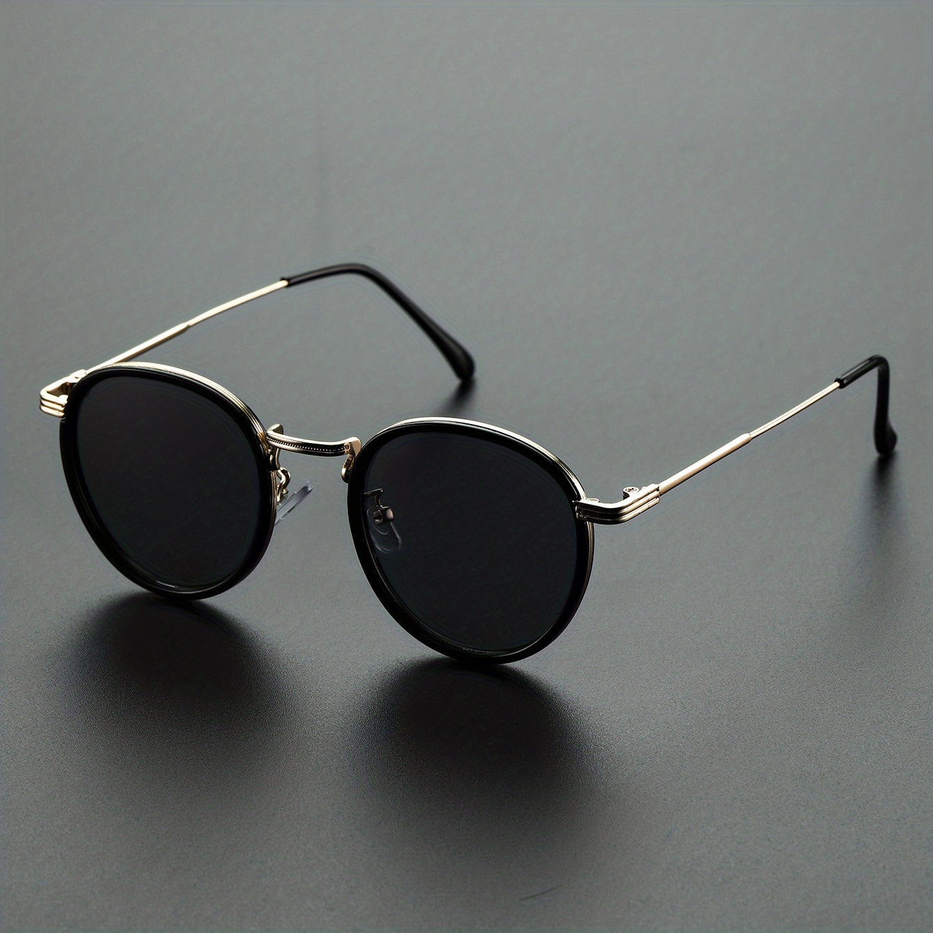 Men's Metal Double Circle Sunglasses