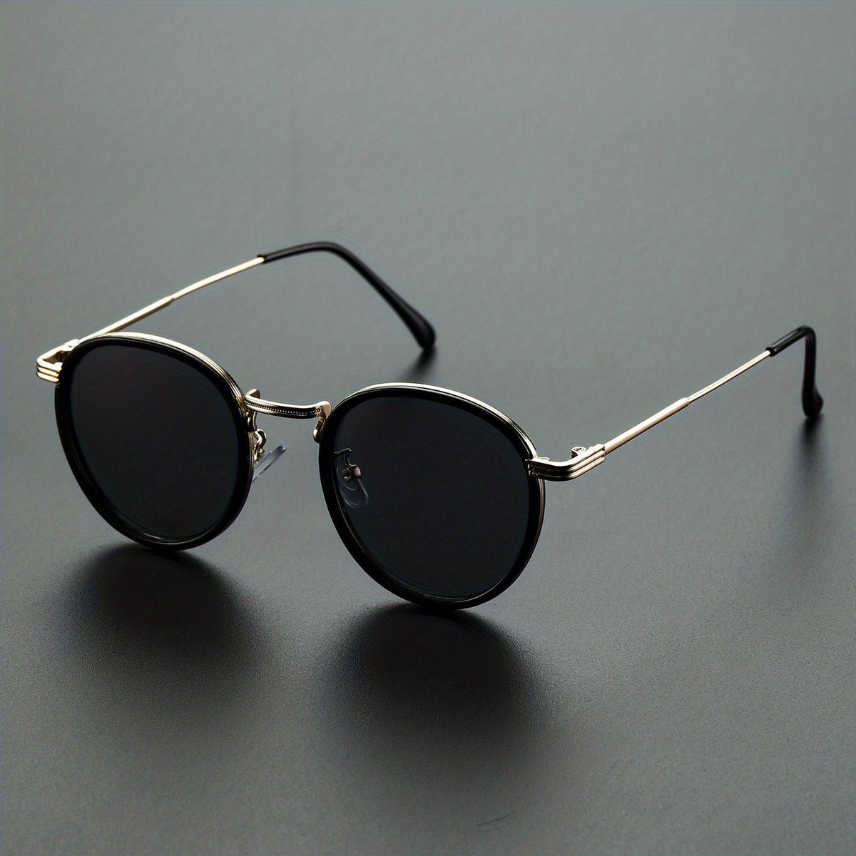 Men's Metal Double Circle Sunglasses
