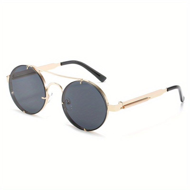 Steampunk Top Bar Metal Sunglasses Retro Vintage UV400 Sun Glasses