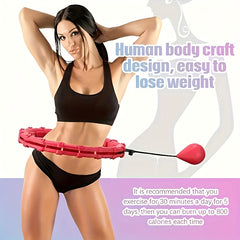 24 Section Fitness Hoop with Weighted Ball for Waist Weight Loss
