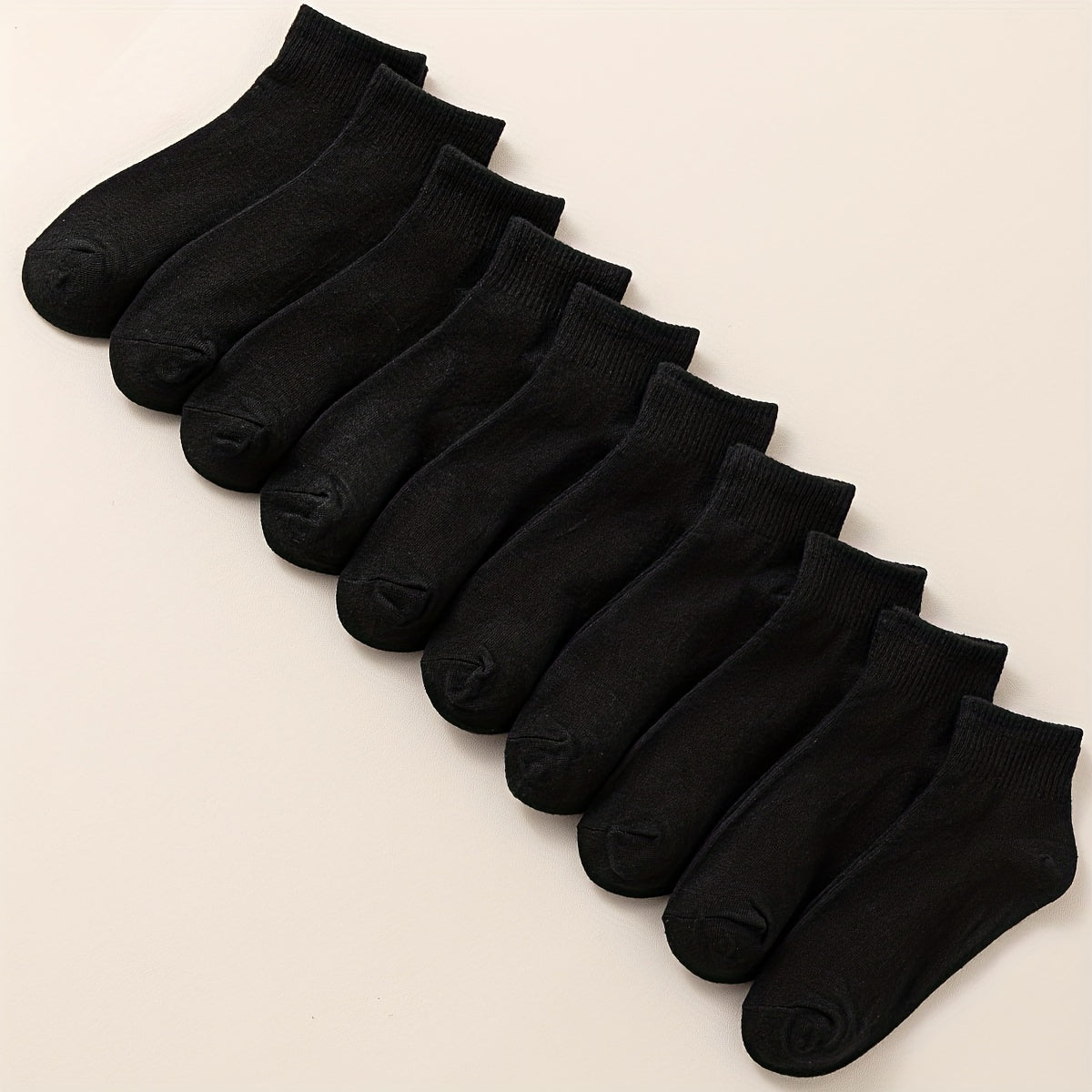 10 Pairs Solid Short Socks Women's Stockings & Hosiery