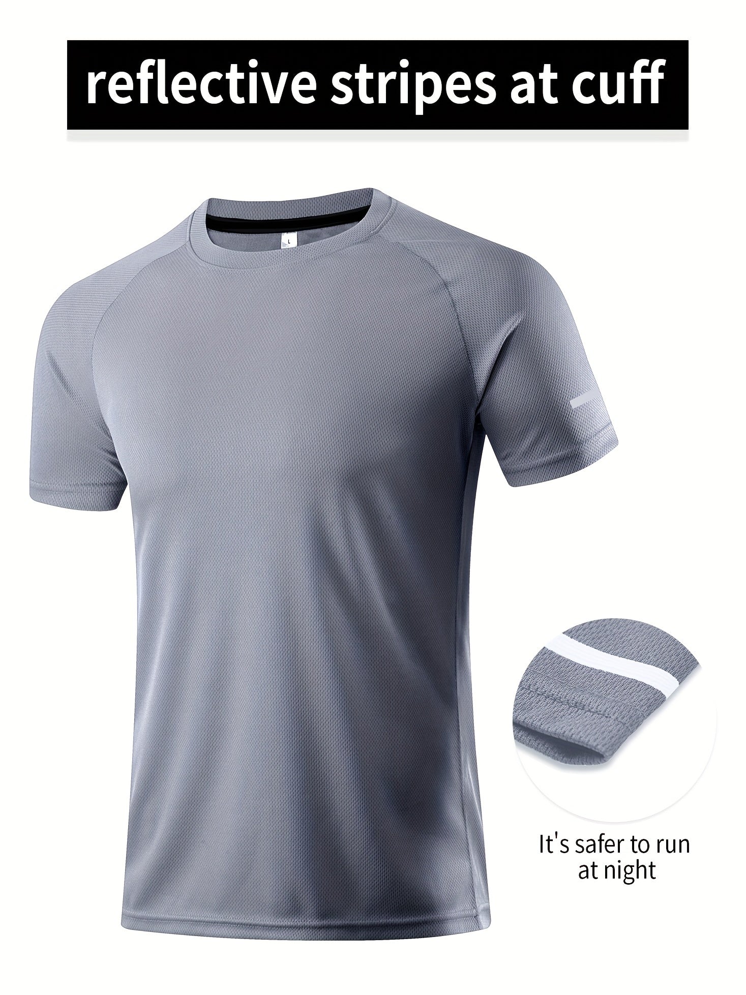 Men's Quick Drying Performance Tee for Gym Sports Training