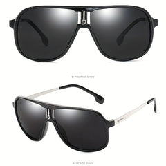 Men's Metal Frame Sports Sunglasses for Outdoor Activities