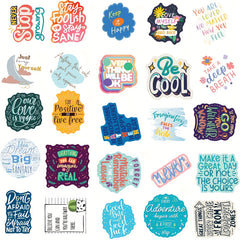 50pcs Motivational Stickers For Adults Inspirational Water Bottle Stickers