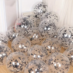 10pcs Colorful Glitter Balloons for Parties and Weddings
