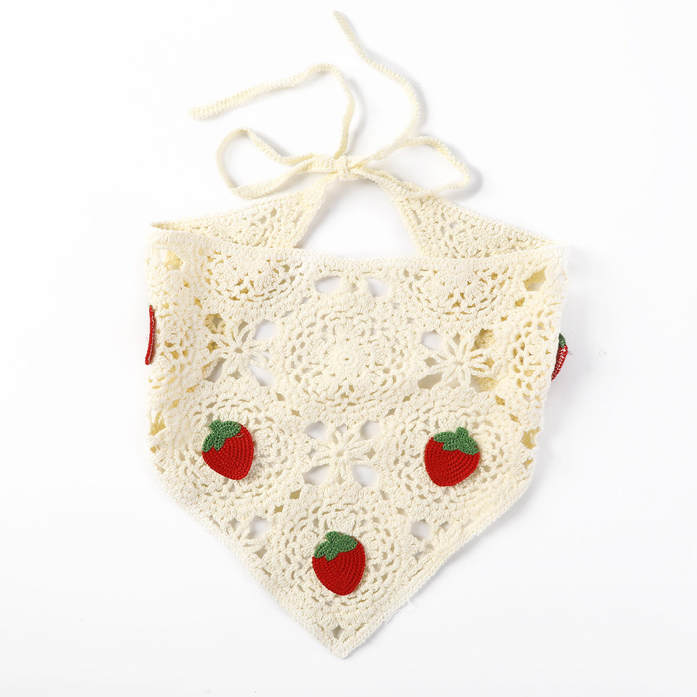 Boho Knitted Triangle Bandana Hair Scarf Hairband for Women Girls