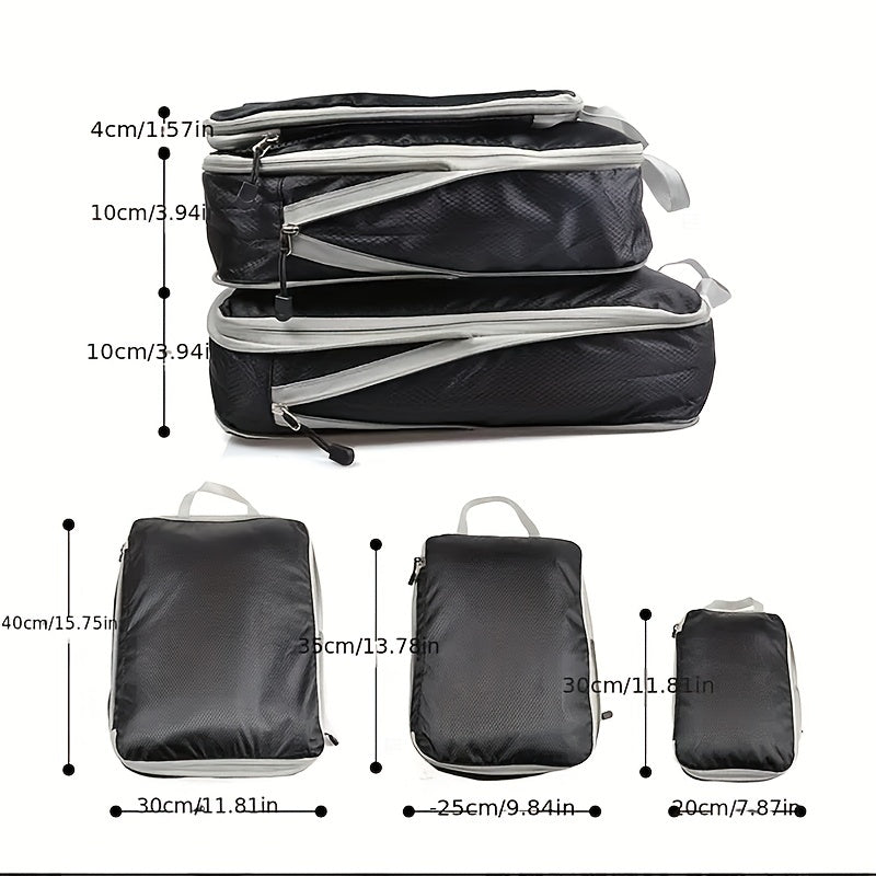 3 Pcs Travel Storage Bag Sets Dustproof Organizing Portable Luggage Bags