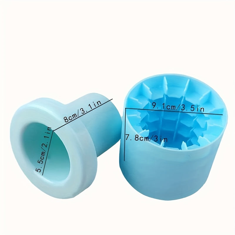 2pcs Cylinder Ice Tray Silicone Ice Cube Mold Ice Cup