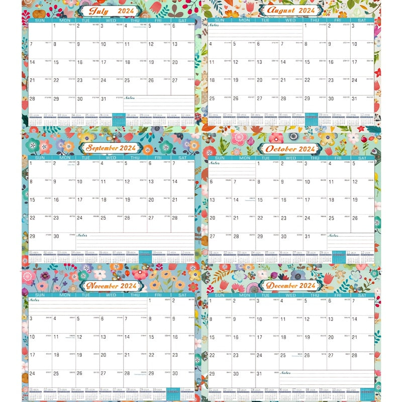 Floral Wall & Desk Calendar Bundle