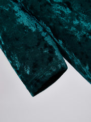  Women's Velvet Long Sleeve Dress