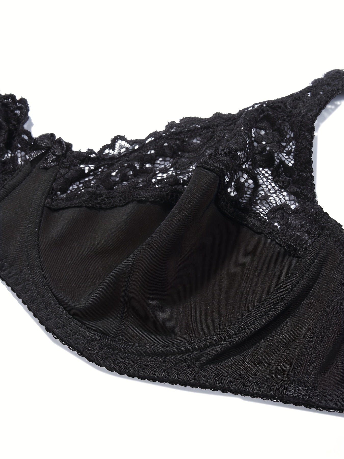  Sexy Bra Women's Plus Lace Underwire Full Cover Mini Bow Light Bra