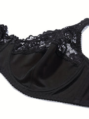  Sexy Bra Women's Plus Lace Underwire Full Cover Mini Bow Light Bra