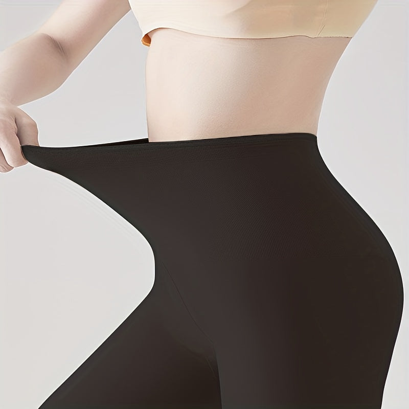 Plush Lined High Waist Thermal Leggings Women's Stockings