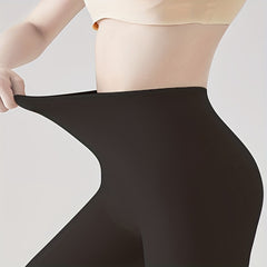 Plush Lined High Waist Thermal Leggings Women's Stockings