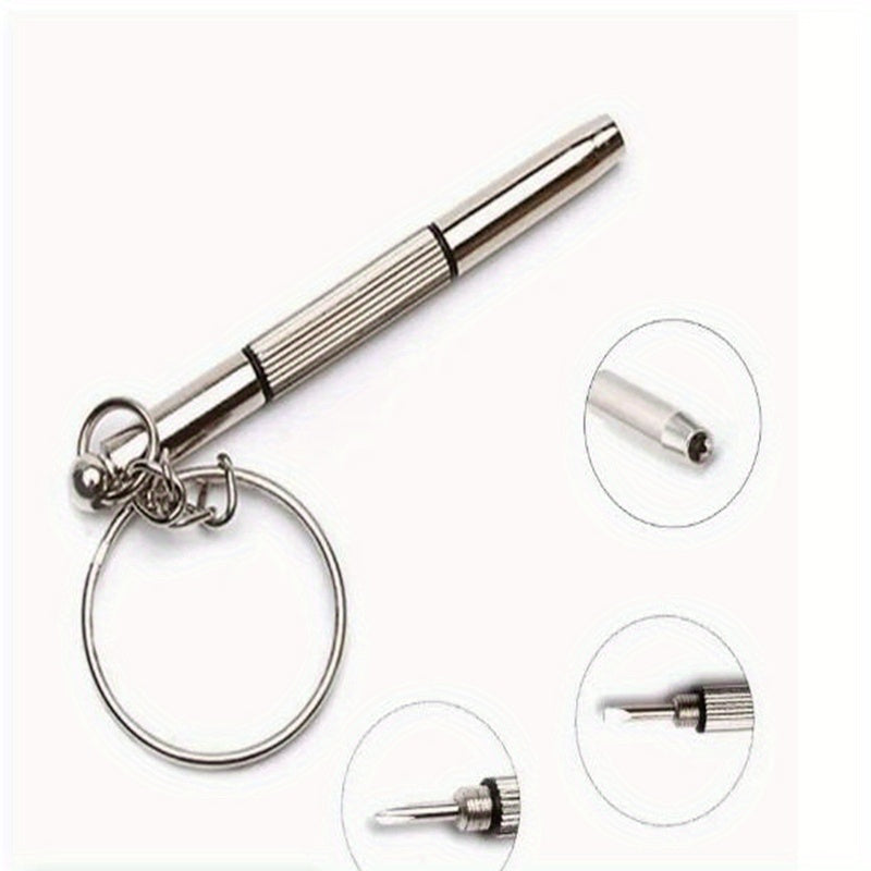 1pc Glasses Screwdriver Keychain Sunglasses Repair Tool