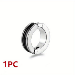 1PC Punk Titanium Steel Ear Clip Earrings